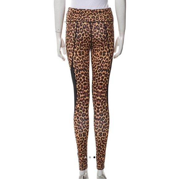 Roberto Cavalli Side-Mesh Cheetah-Print Leggings - Picture 8 of 9